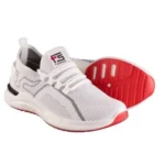 Men's Premium Athletic Sneaker - Grey/Red Edition - Image 4