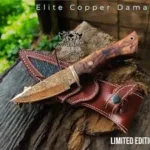Handcrafted Hunting Knife with Leather Sheath - Image 3